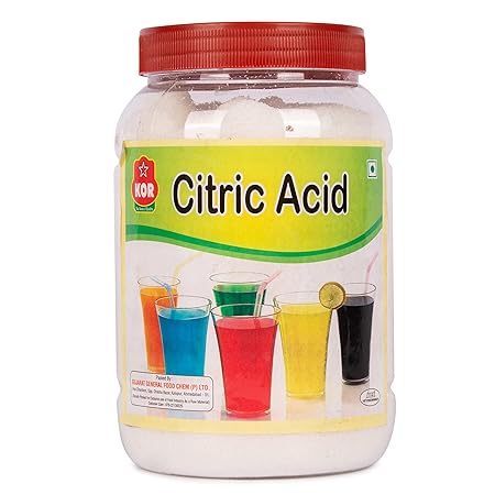 KOR Citric Acid Crystals (Small), 800g (Pack 1) / Food Grade/Nimbusat/Tatri/Multiple Purpose/Nimbu phool/Lemon Salt/Citric Acid Powder for Baking...